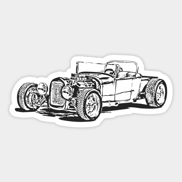 Ford T Bucket Sticker by Andyt